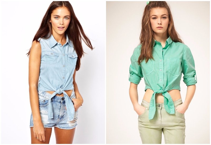 Рубашка на завязках антитренд осени Рубашка на завязках антитренд осени