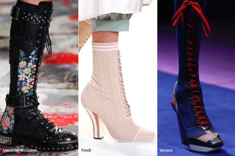 Сапоги на шнуровке Сапоги на шнуровке