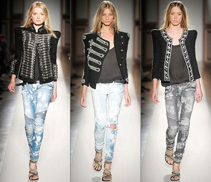 Джинсы со стразами антитренд 2017
