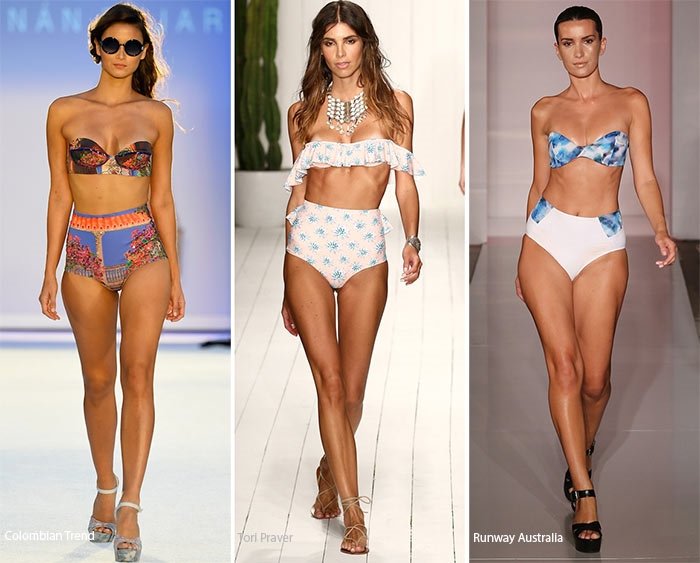 Купальники с высокой талией 2017 Купальники с высокой талией 2017