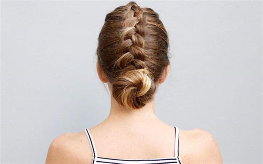 Узел из голландской косы