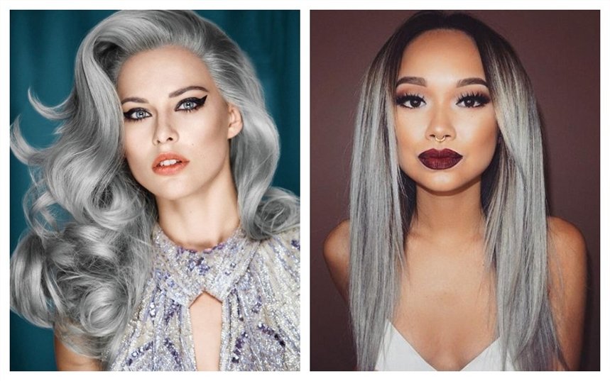 Серебристые волосы