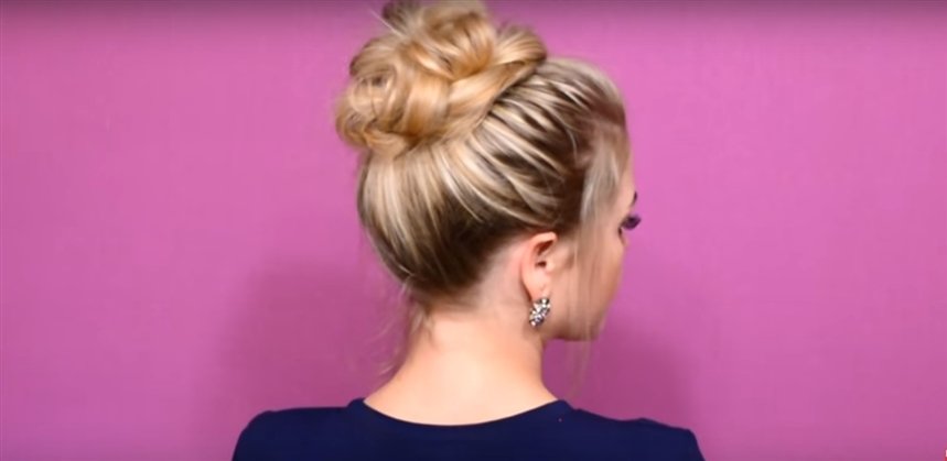 пучок из косы