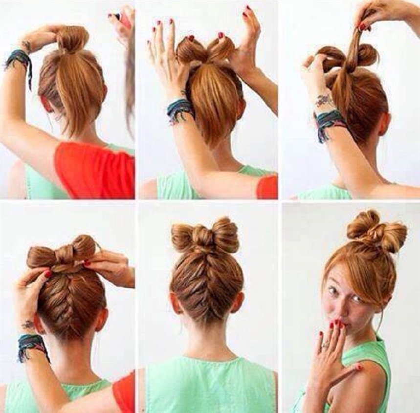 Бант из косы