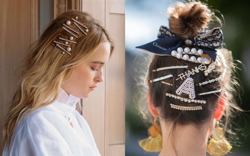 Bobby pin stack: 15 способов стильно носить заколки