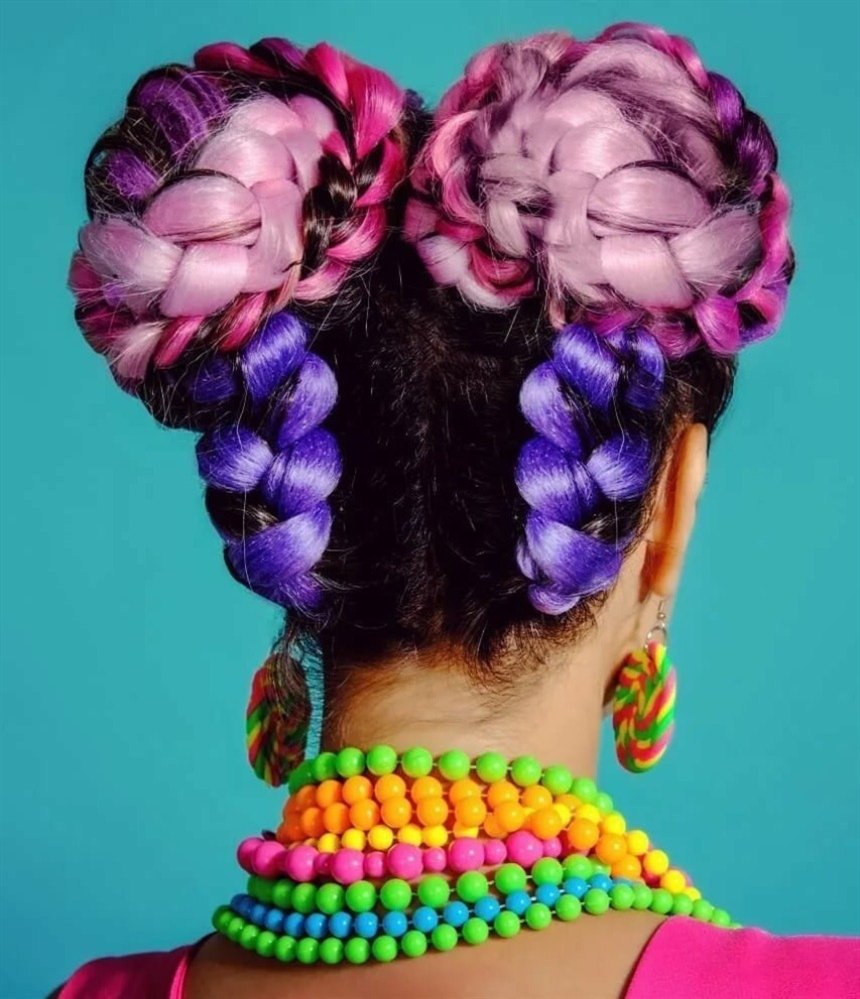 Пучки из канекалона