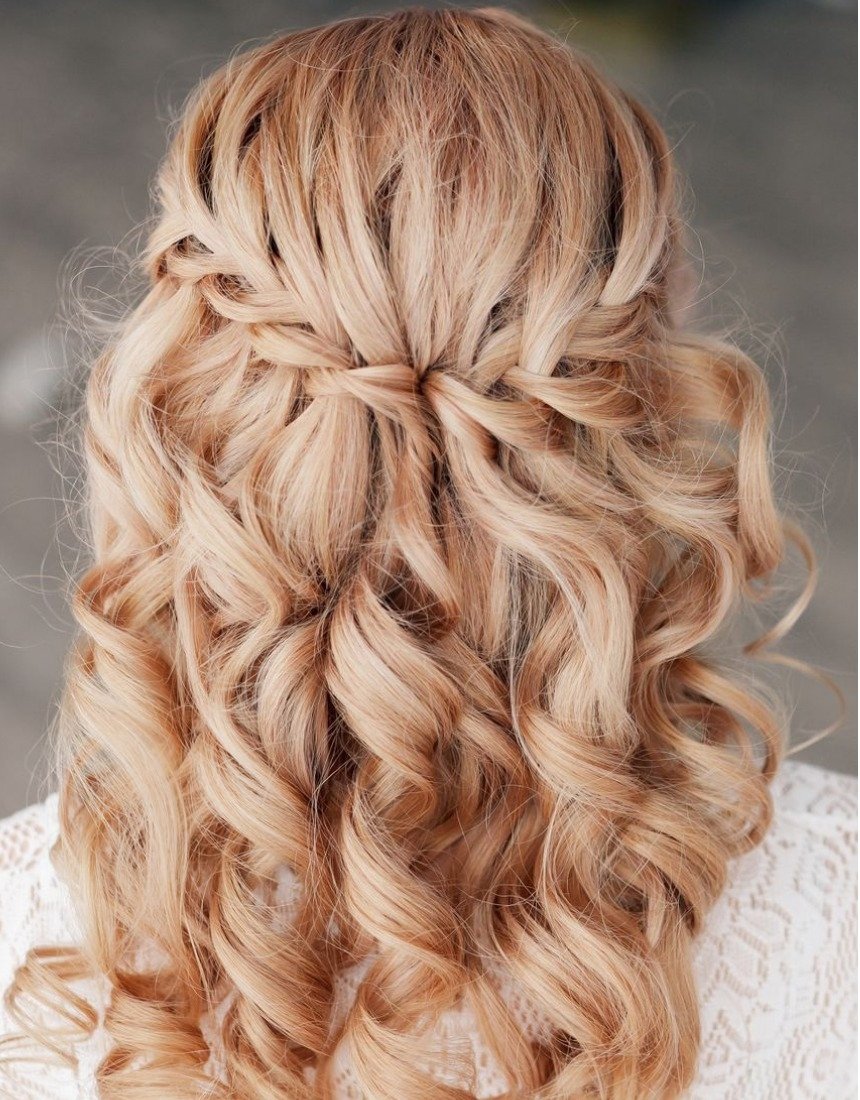 Прическа с плетением 