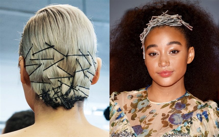 Bobby pin stack: 15 способов стильно носить заколки