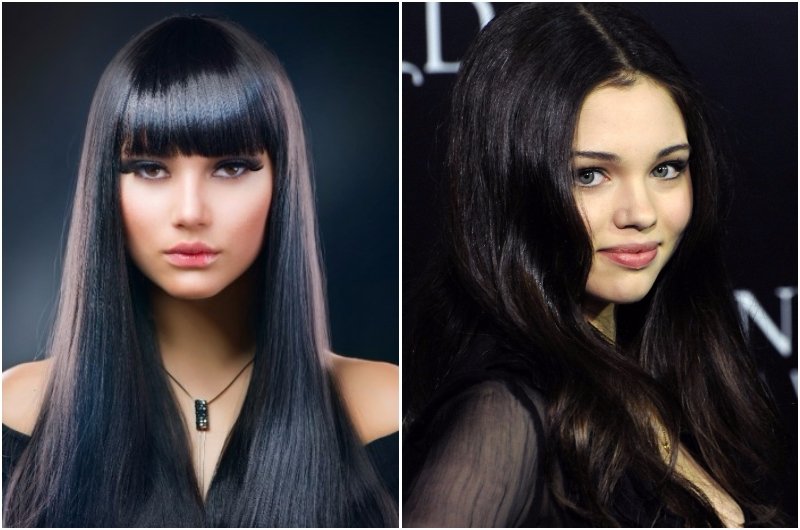 Черные волосы тренд осени 2017