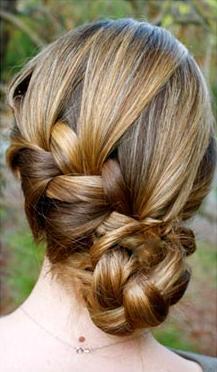 Классическая французская коса по диагонали 2