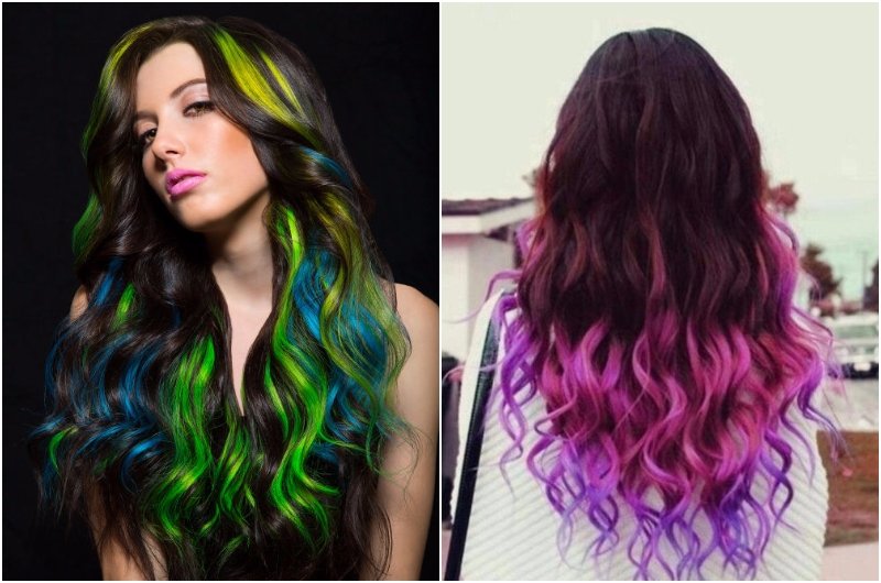 Яркие пряди тренд осени 2017