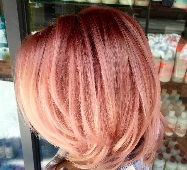 Цвет розовый блонд