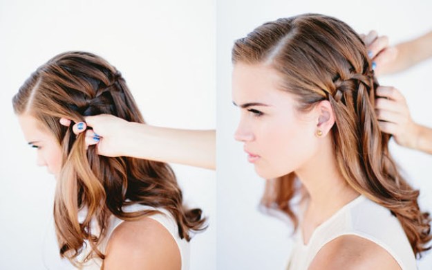 Коса водопад каскадная