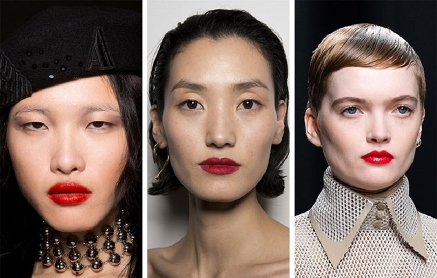 Макияж с красной помадой Макияж с красной помадой