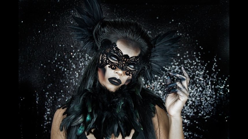 Макияж ворона Макияж ворона