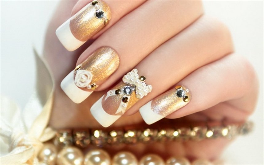 Золотой френч с бантиком