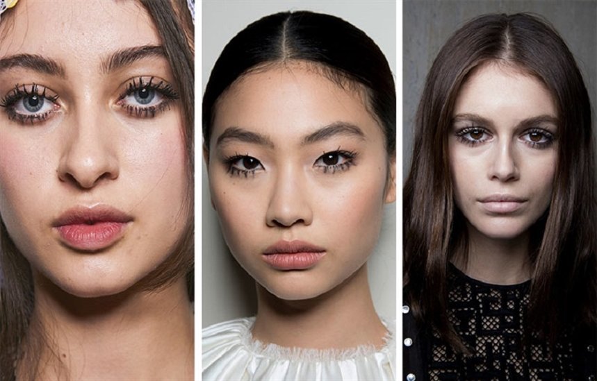 Макияж с густо накрашенными ресницами Макияж с густо накрашенными ресницами