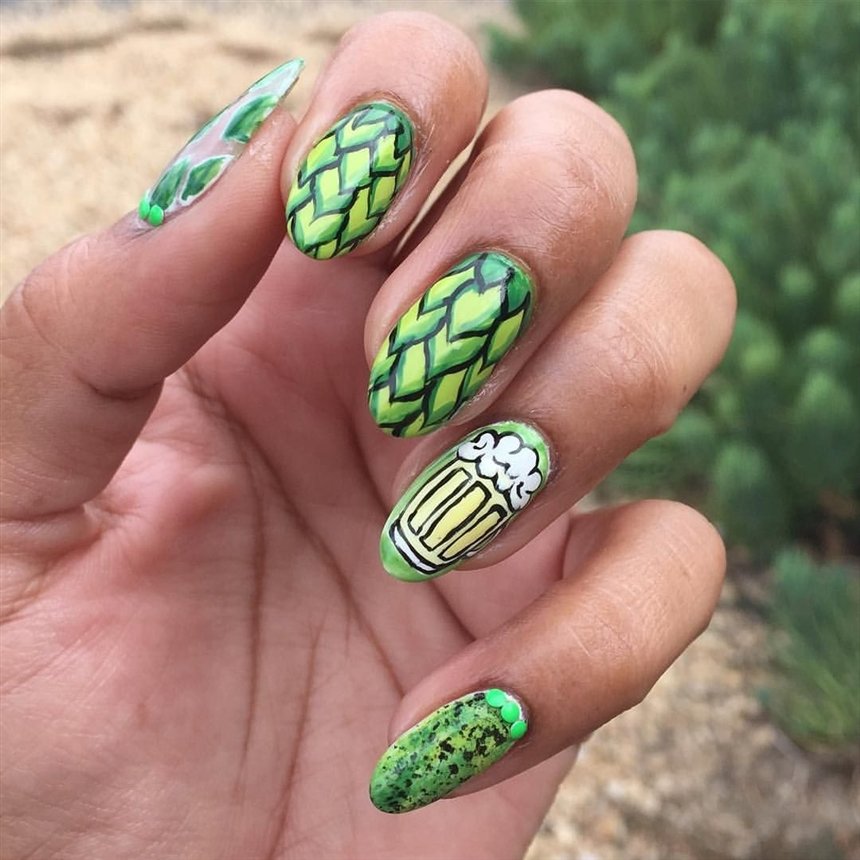 Маникюр с пивом Маникюр с пивом