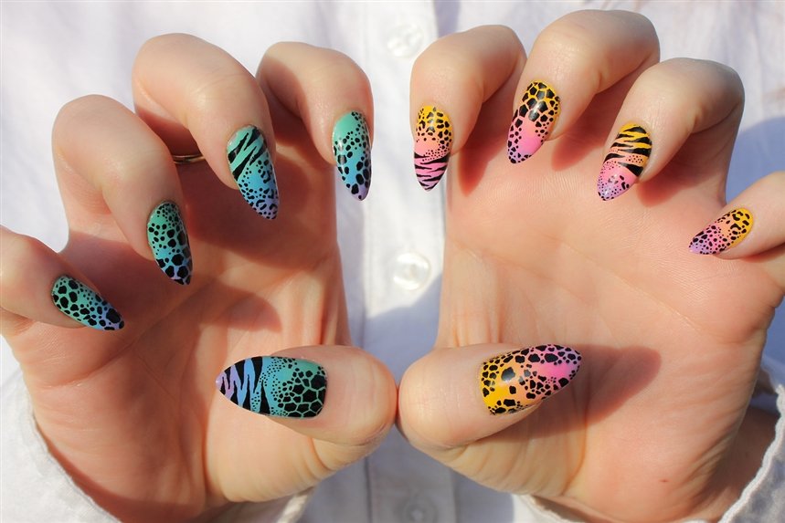 Маникюр с животным принтом