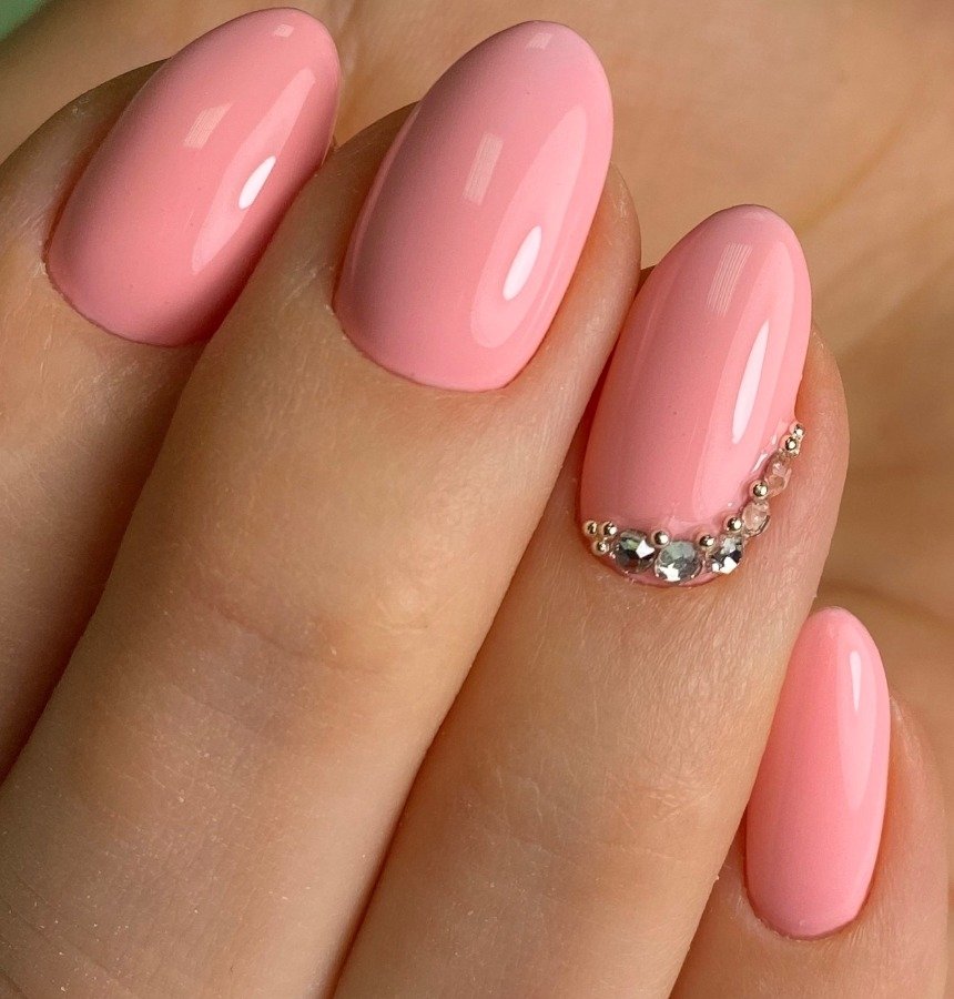 Дизайн ногтей розовый цвет фото новинки