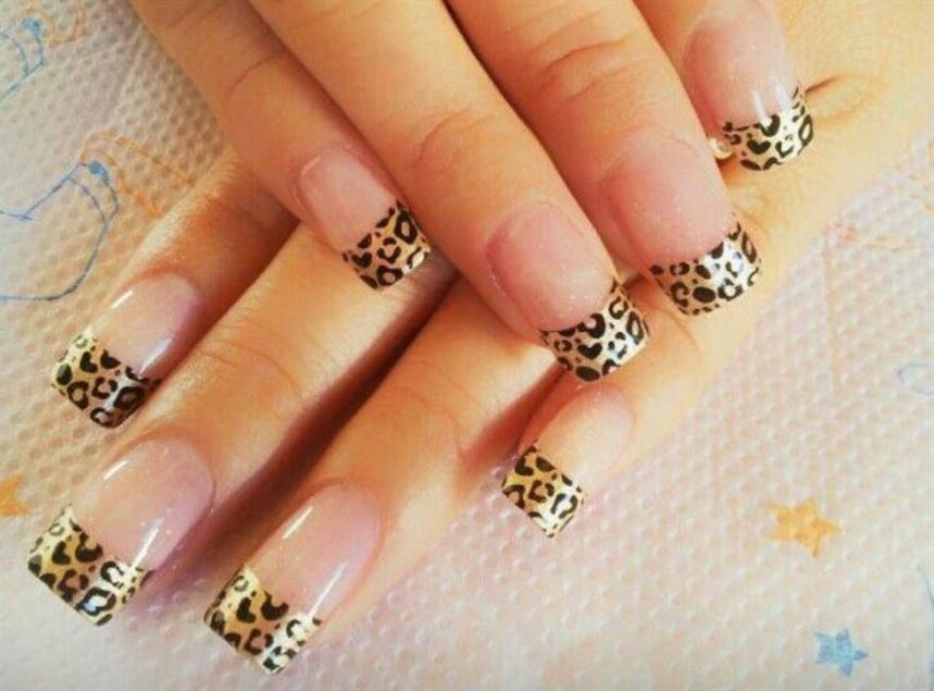 Леопардовый маникюр