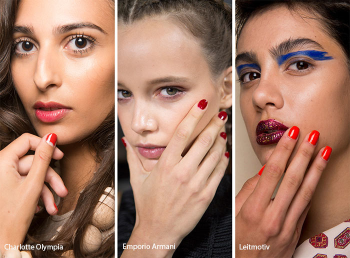 Красные ногти