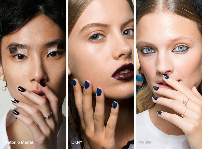 Цвет полуночи маникюр