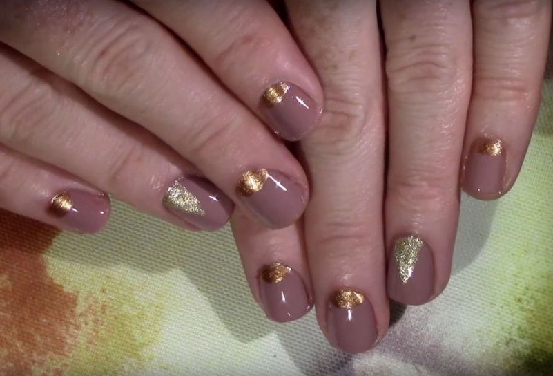 Розовато-лиловый и металлик