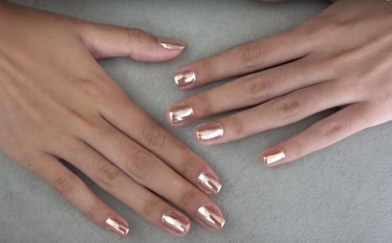 Хромированное розовое золото