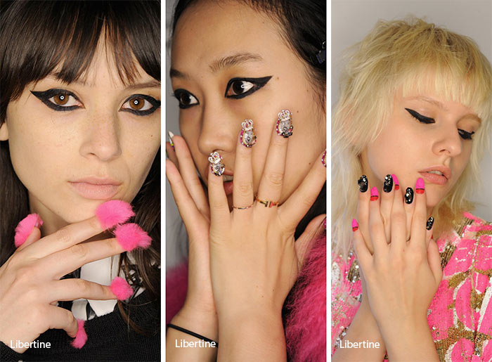 Объемные аппликации маникюр