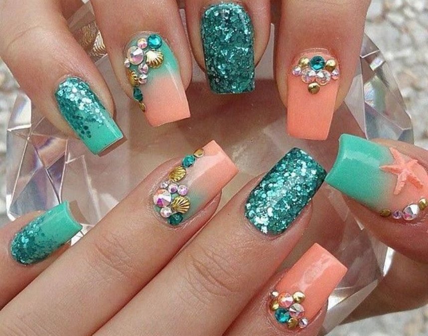 Маникюр с раковинами Маникюр с раковинами