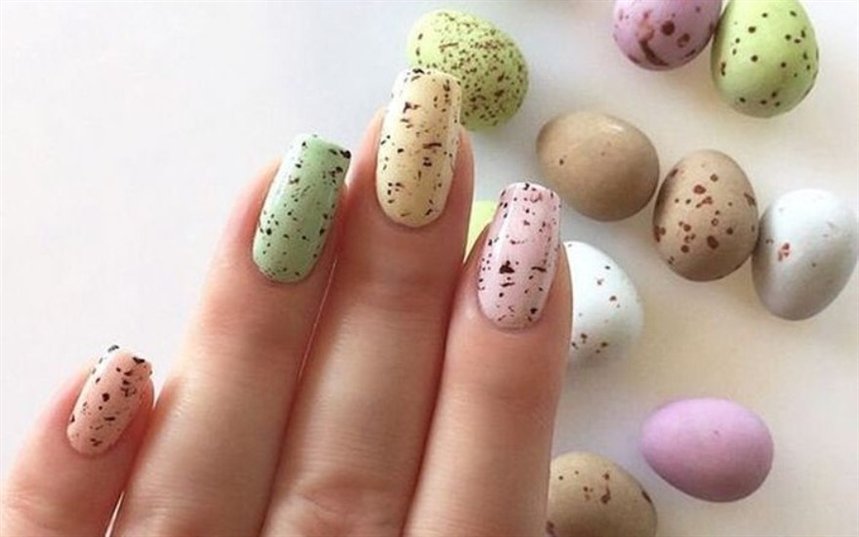 Пасхальный маникюр перепелка Пасхальный маникюр перепелка