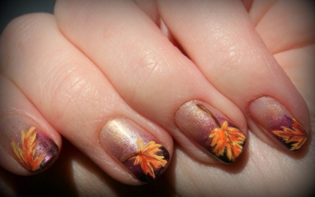 Маникюр осень Маникюр осень