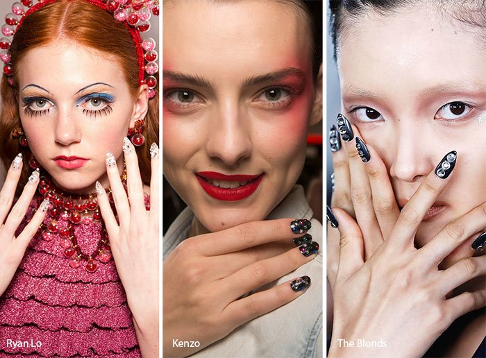 Ослепительные камни маникюр