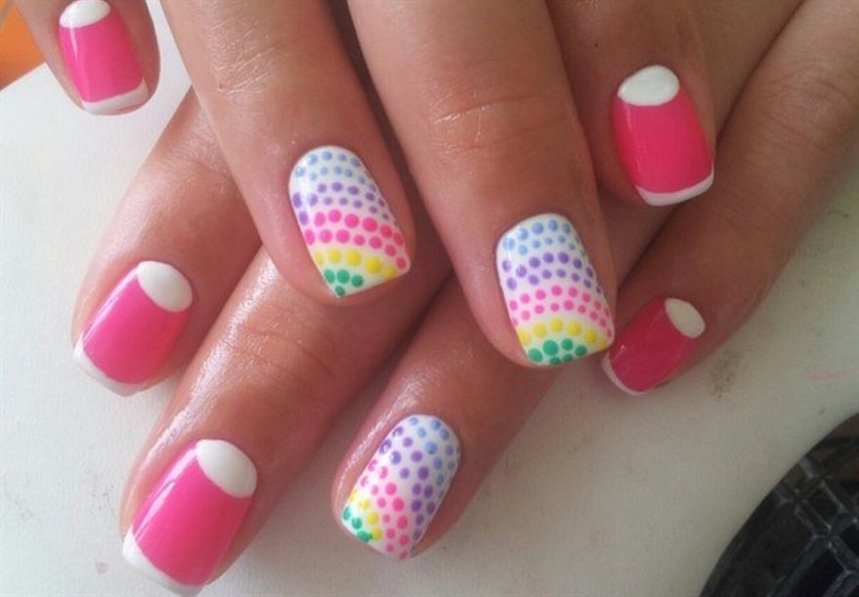 Пасхальный маникюр контрастный Пасхальный маникюр контрастный
