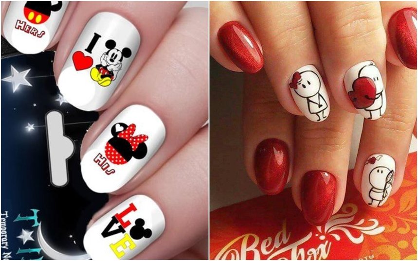 Влюбленные мультяшки