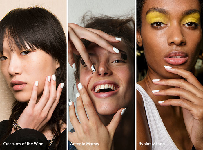 Белый цвет маникюр