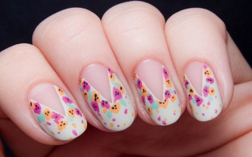 Пасхальный маникюр треугольный Пасхальный маникюр треугольный