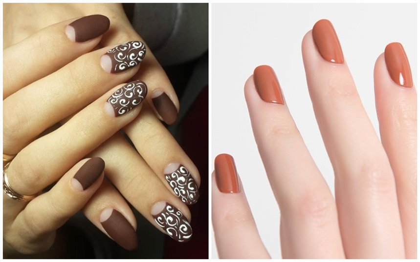 Карамельный маникюр