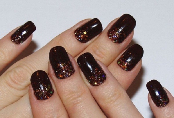 Один тон и блестки Один тон и блестки