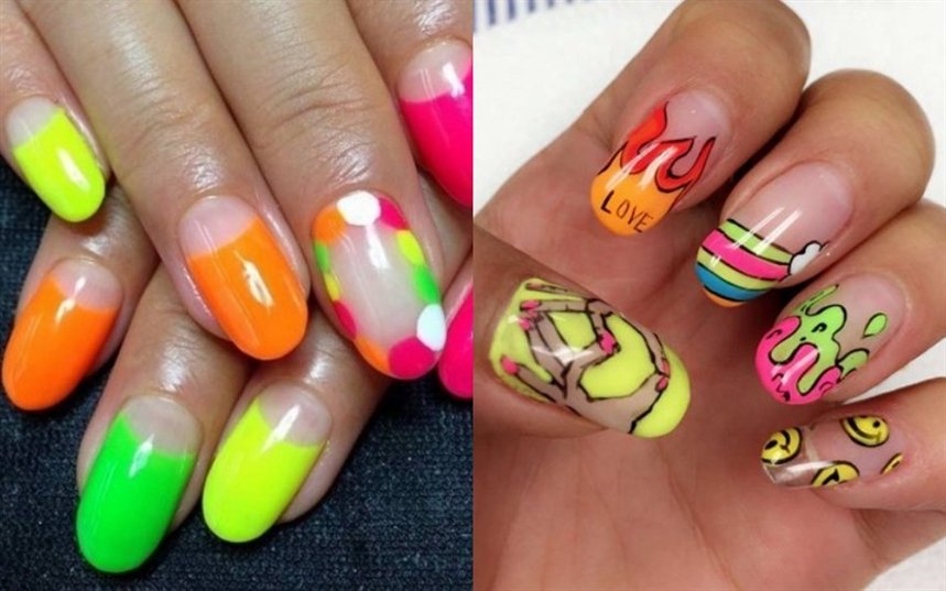 Разноцветный френч