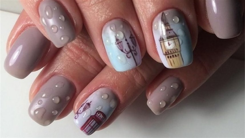 Маникюр в английском стиле