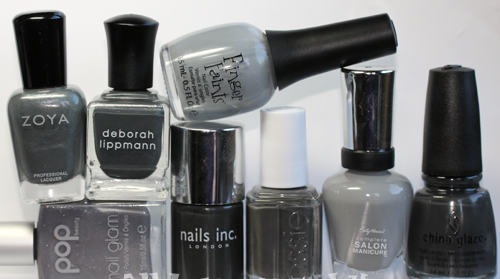 Серые лаки для ногтей