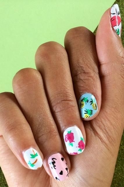 летние рисунки на ногтях летние рисунки на ногтях