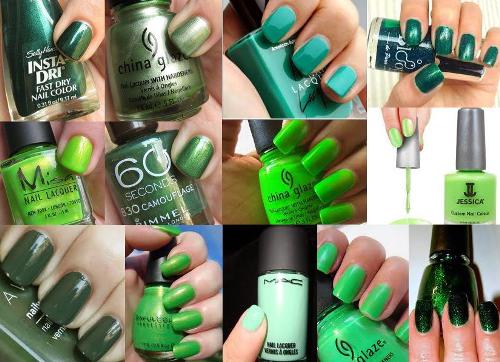 Зеленые ногти