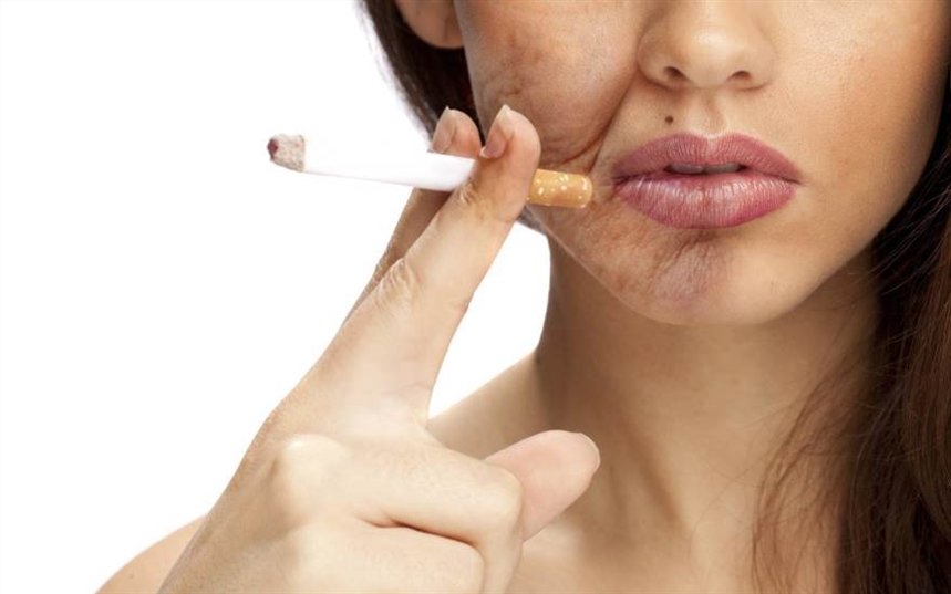 Курение портит кожу