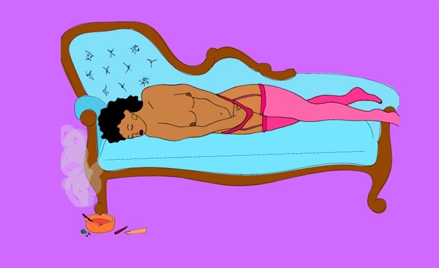 Мастурбация на боку Мастурбация на боку