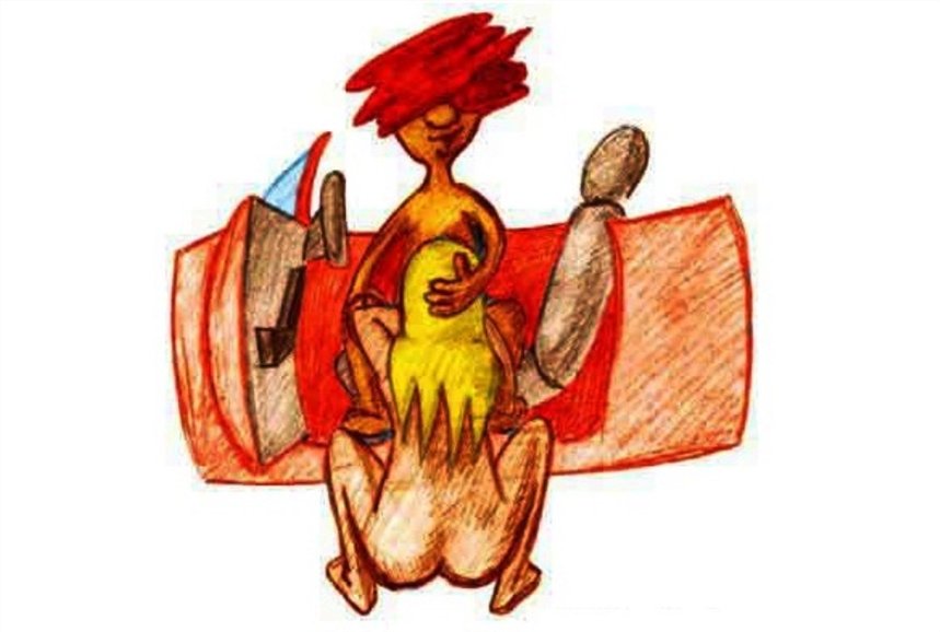 С открытой дверцей