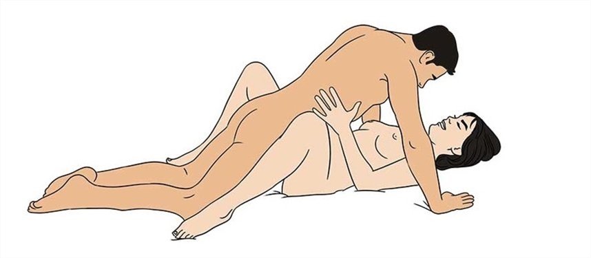 Поза с согнутыми ногами