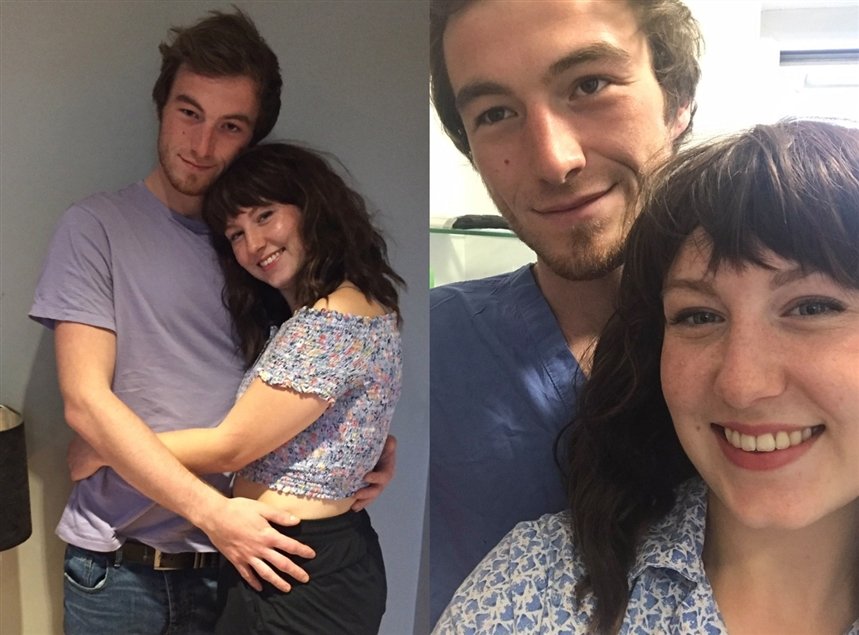 Мелани с парнем